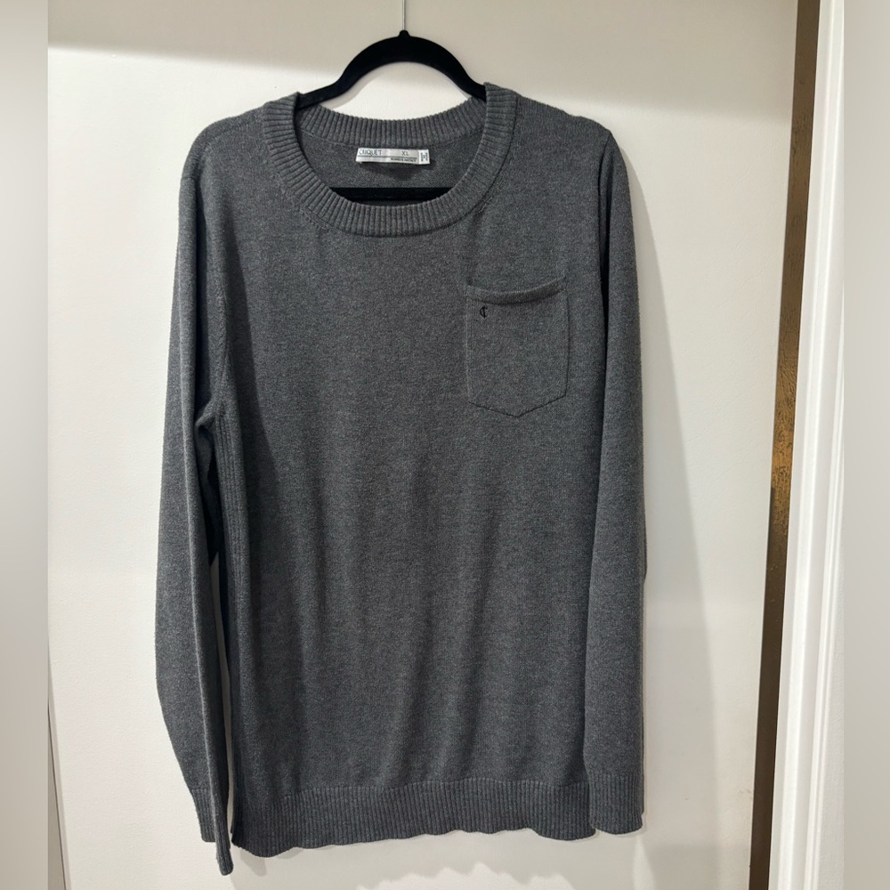 Criquet Men's Charcoal Crewneck Sweater